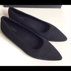 Naturalizer Hunter Flyknit Black Flats Size 7.5 Knit Shoes